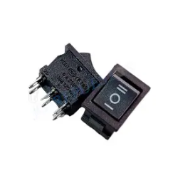Rocker switch 30x25mm color negro