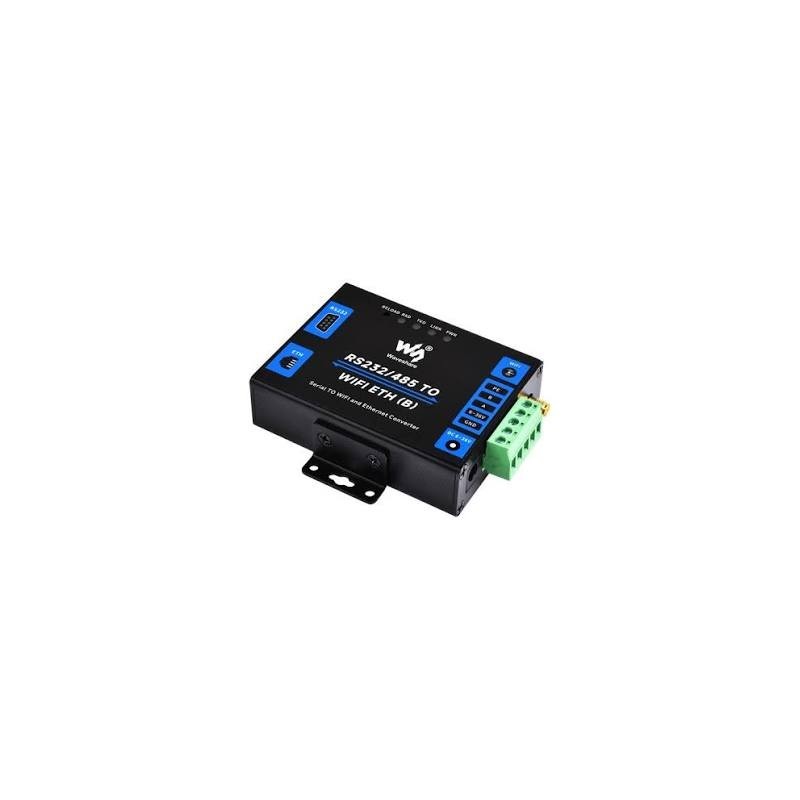 Servidor serie de grado industrial RS232/485 a WiFi y Ethernet