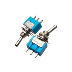 Switch toggle DPDT (on-off-on) 3 pines