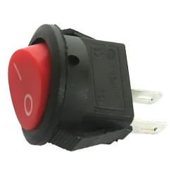 Rocker Switch redondo color rojo 15mm
