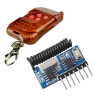 Módulo Receptor Inalámbrico RF 4 Canales 433MHz con Control