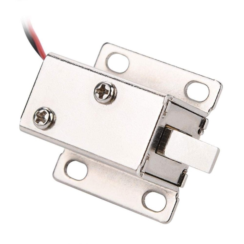 Cerradura Electromagnética Inclinada Solenoide 12V DC - DFRobot