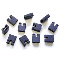 Jumper clip negro 2.54mm.
