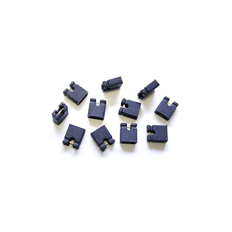 Jumper clip negro 2.54mm.