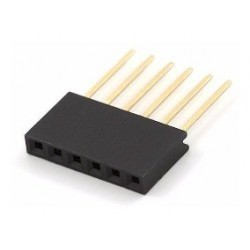 Header hembra 6X1 ARDUINO 2.54mm.