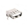Conector USB hembra tipo A para PCB en ángulo.