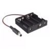Porta pilas para 4 baterías AA con Plug.