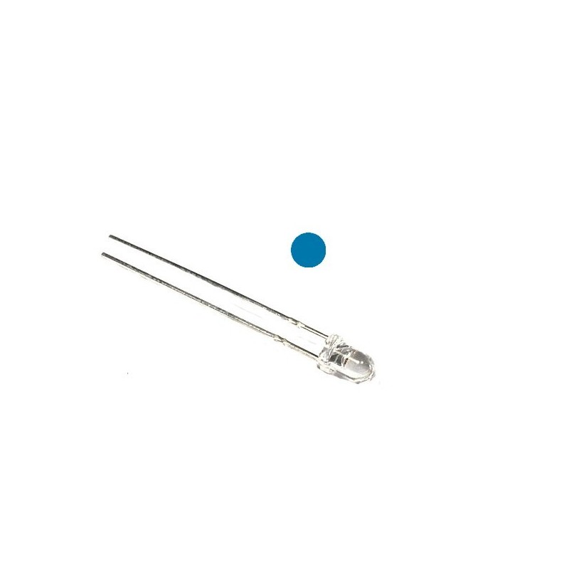 Led 3 mm ultrabrillante azul