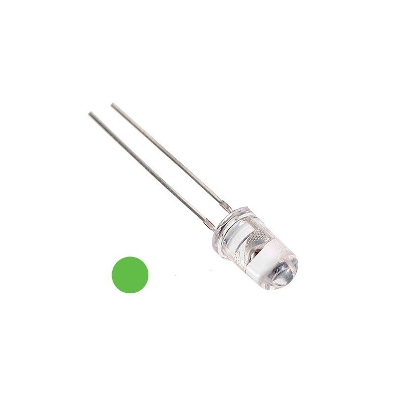 Led 10mm ultrabrillante verde