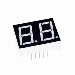 Display doble 7 segmentos  catodo común rojo