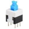 Push button Th SPST  6 pines con enclave
