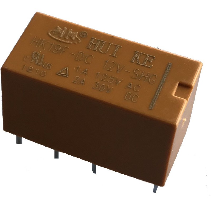 Relevador 12V 2 polos 2 tiros DPDT