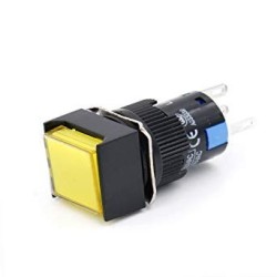 Switch cuadrado SPDT (amarillo)