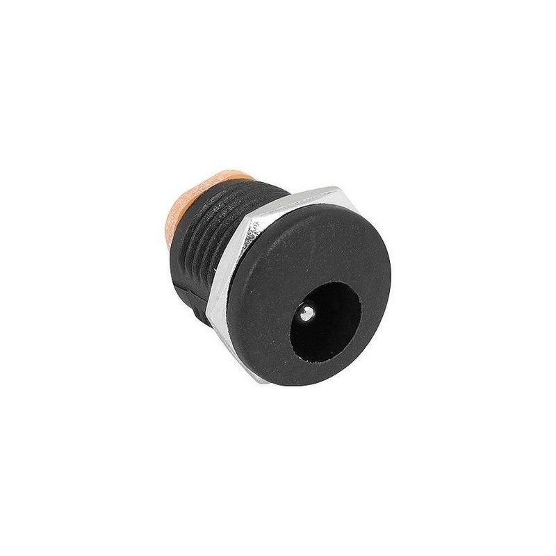 Power jack DC color negro.