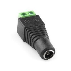 Adaptador de alimentación 2.1mm hembra a bornera.