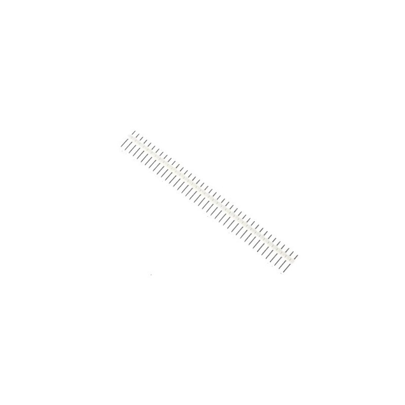 Header macho 2.54mm 40 posiciones (blanco).