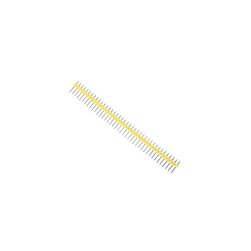 Header macho 2.54mm 40 posiciones (amarillo).