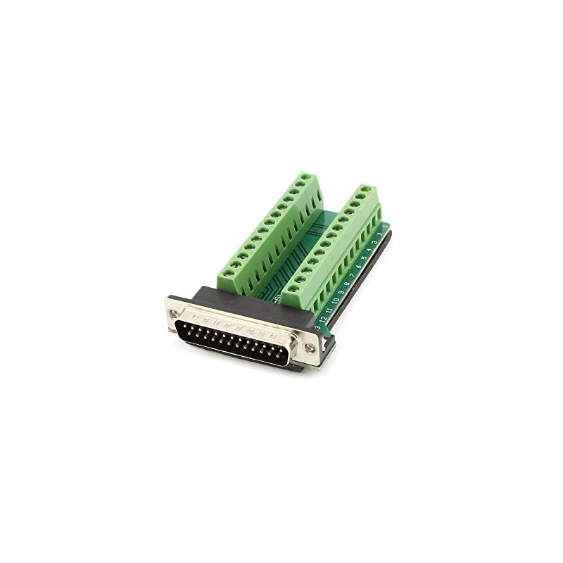 Adaptador DB25 Macho a terminal de bloque