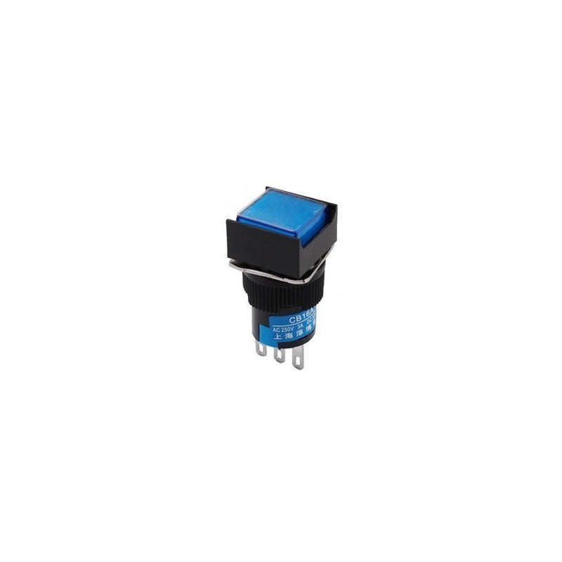 Switch cuadrado SPDT (azul)