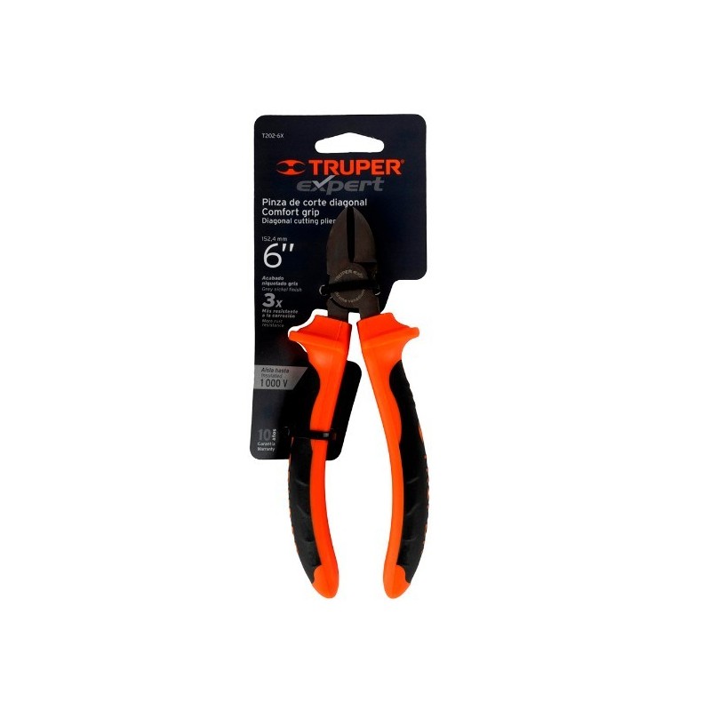 Pinza de corte diagonal 6´´ TRUPER