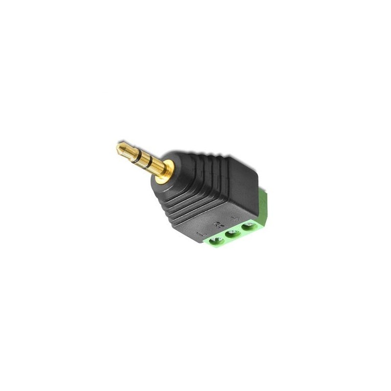 PLUG DE AUDIO 3.5mm STEREO BORNERA
