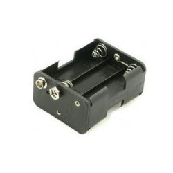 PORTAPILAS AA X6 (CON TERMINALES CLIP)