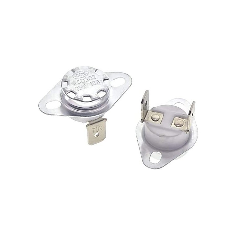 Termostato bimetálico KSD302 250VAC 16A 70C NC