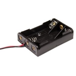 Porta baterial para 3 baterias AAA