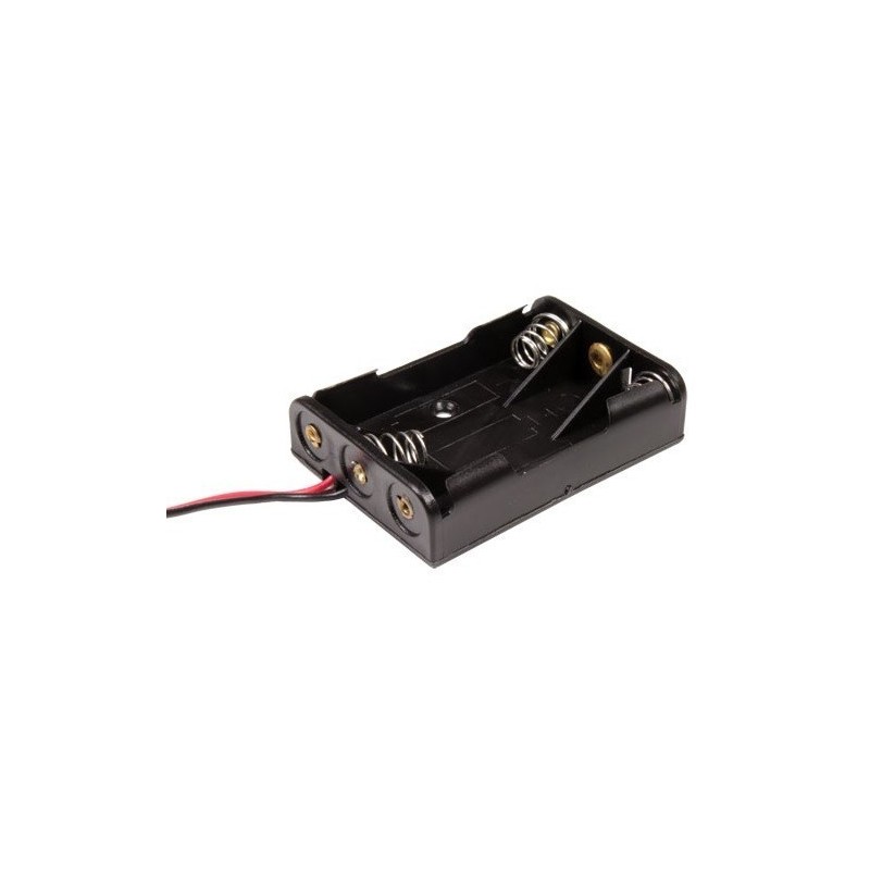 Porta baterial para 3 baterias AAA