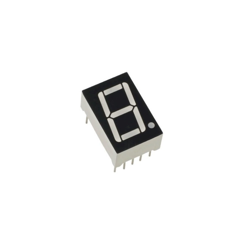 Display 7 segmentos azul Anodo comun