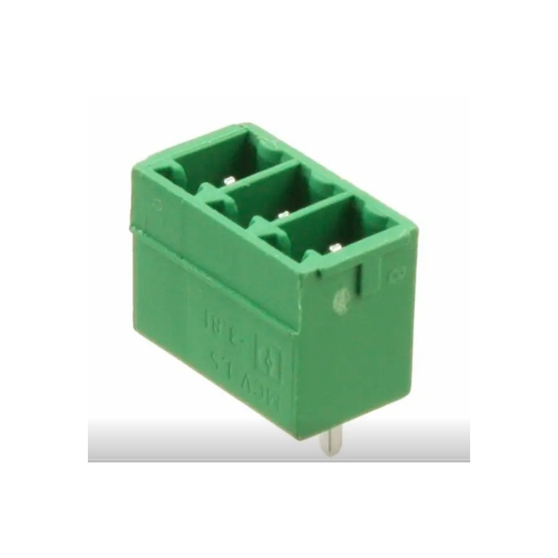 Euro terminal de bloque 3 posiciones macho recto 3.81mm