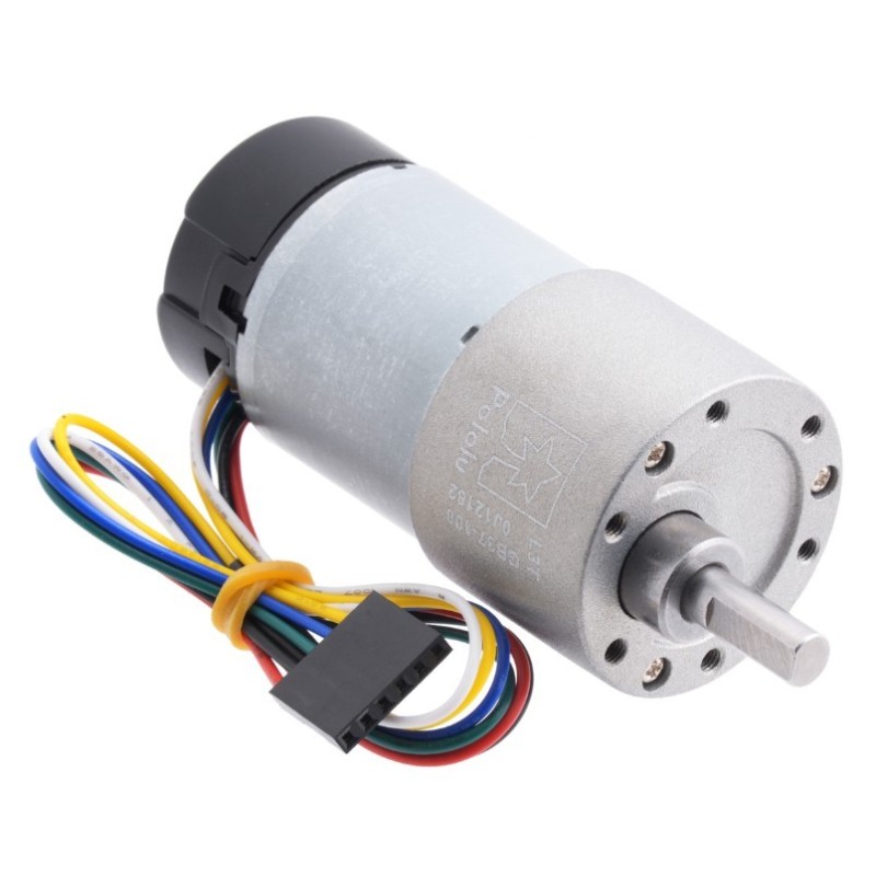 Motorreductor metálico con encoder 37D 100:1 12 V (Pololu No.4755)