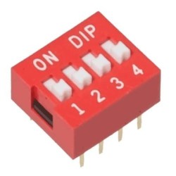 Dip Switch 4 posiciones...