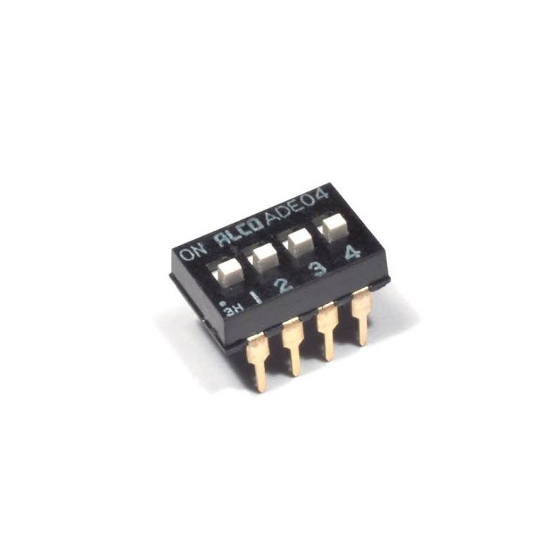 Dip Switch 4 posiciones (Tipo CI)