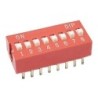 Dip Switch 8 posiciones (Color Rojo para PCB)