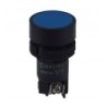 Pulsador de panel 22mm color azul NO/NC