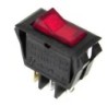 Rocker switch lámpara roja 3 pines (31x17x22) mm