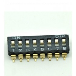 Dip Switch 8 posiciones Tipo CI SMD