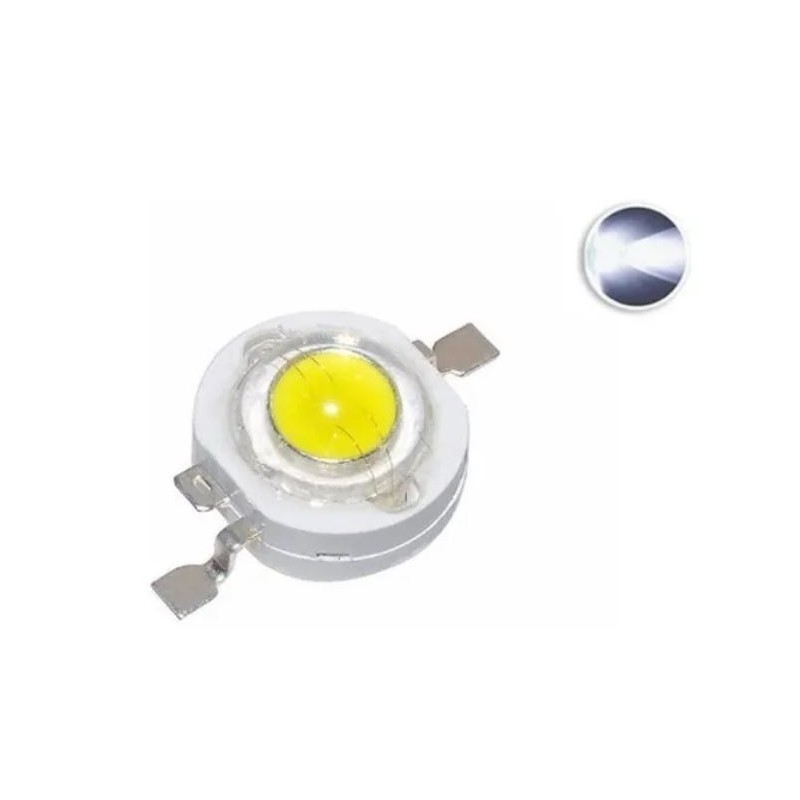 Led de potencia 1W color blanco frí­o