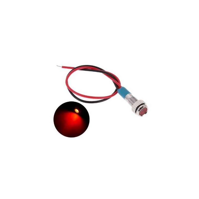 lampara Piloto LED 6mm color rojo 5V