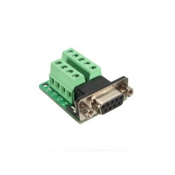 Conector hembra DB9 RS232 9 pines con PCB