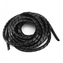 Organizador de cables espiral negro 4mm a 6mm