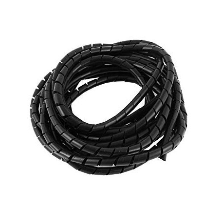 Organizador de cables espiral negro 8mm a 10mm