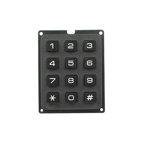 Carcasa de goma para teclado 12 caracteres