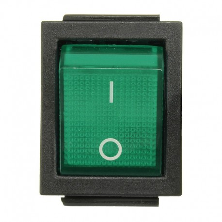 Rocker Switch 30x25 mm color verde