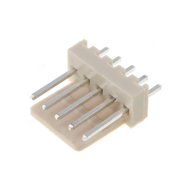 Conector Molex 5 posiciones 2.54mm macho recto