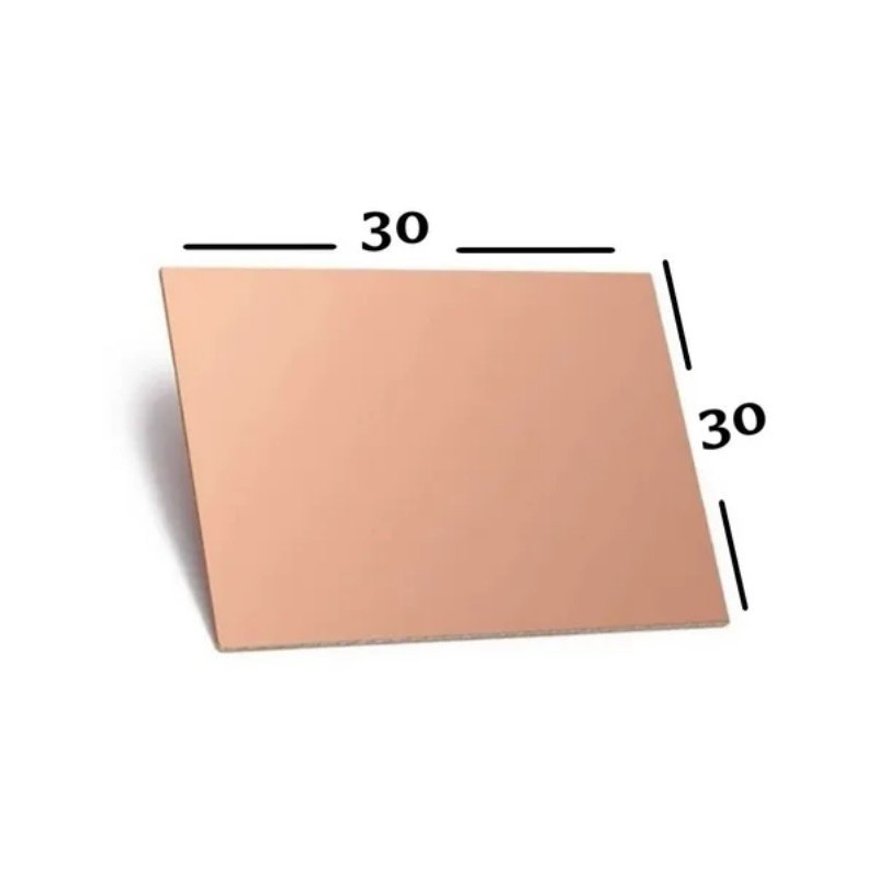 PCB una cara 30x30 Baquelita