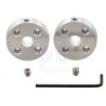 Brida Universal aluminio 4 mm Shaft par (Pololu No.1081)