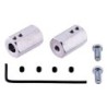 Adaptador para Llantas de 12mm HEX con Motores Con Eje de 6 mm (Corto) â Par (Pololu no. 2686)