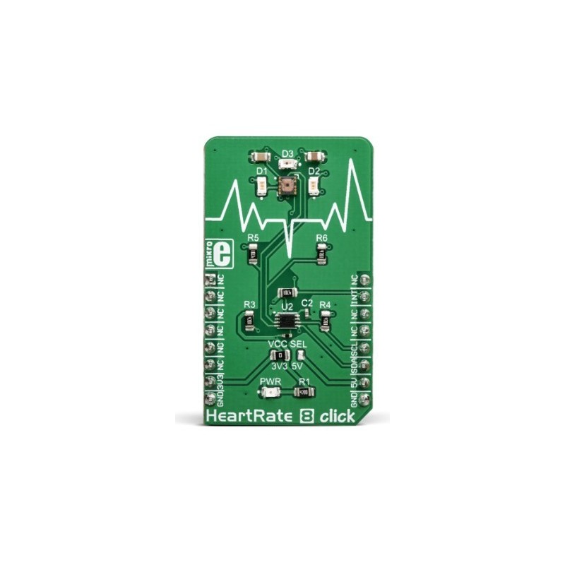 Tarjeta Heart Rate 8 Click MIKROE-3218
